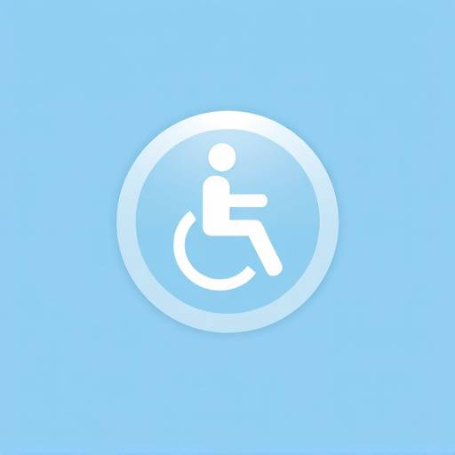 Ícone de acessibilidade universal, representando uma figura humana em um círculo.