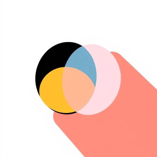 Ícone de contraste, representando dois círculos com cores diferentes.